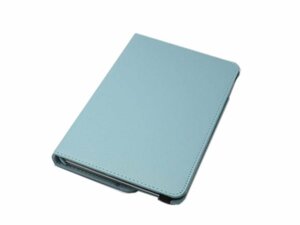 iPad Mini 5 iPad Mini 4 兼用 手帳型 フリップ 合皮 合成皮革 360度回転 スタンド アイパッド ミニ 4/5 ケース カバー スカイブルー