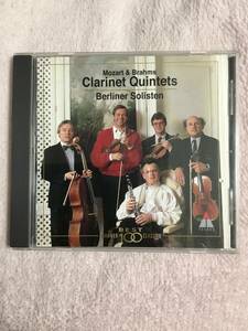 ◆ MOZART ＆ BRAHMS：CLARINET QUINTETS モーツァルト&ブラームス : クラリネット五重奏曲 CD used