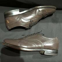 【レアカラー・USA製】Florsheim Imperial フローシャイム　インペリアル　ウイングチップ　81/2C 26-26.5cm グレー系　ヴィンテージ　革靴_画像10