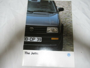 Jetta フォルクスワーゲン ジェッタ カタログ 1989年 昭和64年 レア資料 ジャンク 経年擦れ折れ汚れ部分破れ有　VW ワーゲン