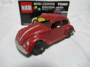 ミジェトイ MIDGETOY USA ROCKFORD ILL USA アメリカ製 古い VW フォルクスワーゲン ビートル 傷有ジャンク品　赤系色