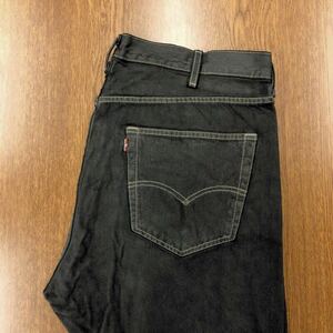 【DF072】Levi's 501 W40 L32 大きいサイズ 後染め 製品染め ブラック ジーンズ デニムパンツ DYE ブランド古着 リーバイス501 送料無料