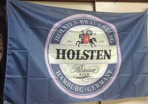 『特大』中世騎士■新品　HOLSTEN ホルステンビール　BEERドイツ　　フラッグ旗　バナー　広告　宣伝　テナント◇BAR　飲食　レストラン