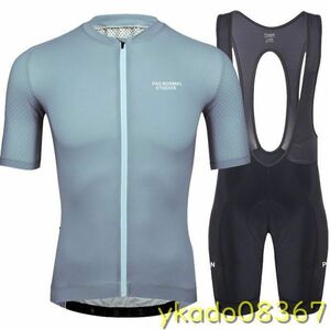 P1346: ★人気商品★メンズサイクリングウェアセット スポーツウェアMaillotサイクリングチームキット 半袖トライアスロンバイク2020