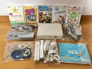 Wii 本体　ソフト　マリオパーティー　sports コントローラ　モンスターハンター　説明書