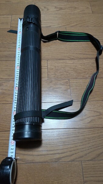 図面ケース ポスターケース 筒型 伸縮可能 ショルダーバンド付き 中古品