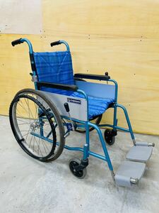 奈良発 カワムラ 車椅子 車イス アルミ製 軽量 折り畳み アルミフレーム 介助 約12kg ヘルパー 介護 老人 シニア ケガ 入院 直接引取可能