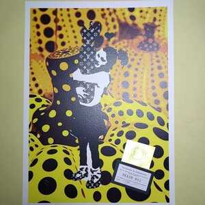 DEATH NYC 世界限定100枚 アートポスター Banksy　バンクシー　草間彌生　南瓜　かぼちゃ　爆弾　少女　LOUISVUITTON　ルイヴィトン