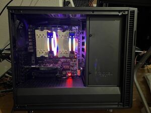 20コア40スレッドメモリ128GB ゲーミングpc chia耕作機 デュアルCPU