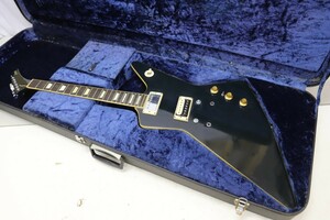 Greco グレコ エクスプローラー エレキギター ブラック ハードケース付(K5553)