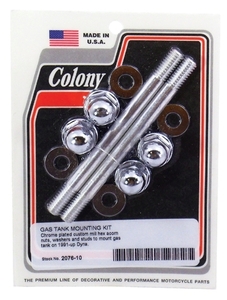 COLONY 2076-10 ガスタンク マウント キット 1991-2003 FXD ダイナ Gas Tank Mounting Hardware Kit