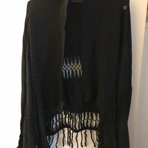 【美品】BARAK バラク ブラックカーディガン
