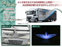 三菱 ふそう アンドン 行燈 ウイング 24V 大型 バスマーク バスマーカー ブルー トラック 野郎 ダンプ ワンマン灯 旧車 痛車 デコトラ_画像2