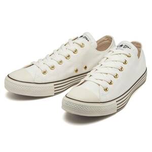 ☆CONVERSE ALL STAR 40's GP OX 白/茶 27.5cm コンバース オールスター 40'S ゴールドブレート オックス 1SC738 31305390