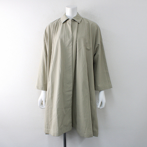 美品 定価4.1万 2021SS evam eva エヴァムエヴァ dolman sleeve coat ドルマンスリーブコート 1/ベージュ【2400012714618】