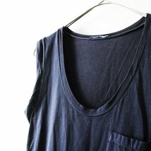 定価2万 Theory セオリー コットン Relaxed Tee Muscle Tee DR S/-グレー ノースリーブ スリット ワンピース【2400012150836】_画像3