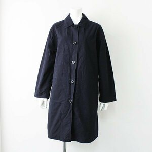 2018SS MHL. MARGARET HOWELL マーガレットハウエル WASHED COTTON POPLIN インディゴステンカラーコート 2【2400012022164】/-