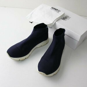 MM6 Maison Margiela エムエムシックス メゾンマルジェラ 2017 ソックス スニーカー 37/コン 紺 靴 くつ シューズ【2400011594488】