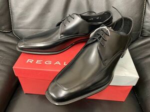 at001 未使用REGAL リーガル 革靴 727R 27.0cm ブラック 箱有 正装 シューズ メイドインジャパン スーツ 靴 メンズファッション 服飾