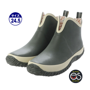 * new goods * popular *[20089m-KHAKI-24.5] rubber rain boots . sweat . lining ventilation insole stylish . rain combined use man and woman use (22.5~29.0)