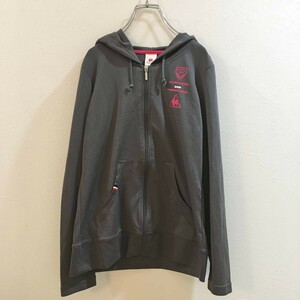 ◆お洒落な逸品◆le coq sportif/ルコックスポルティフ 長袖 パーカー ジャージ ゴルフ グレー レディース M ON2044