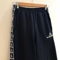 ◆Le coq sportif/ルコックスポルティフ ジャージ パンツ ネイビー 紺 メンズ M ON1130 ナイロンパンツ ウィンドブレーカー 防寒_画像5