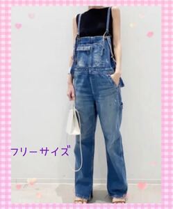 ハイウエスト デニム サロペットパンツ オールインワン オーバーオール