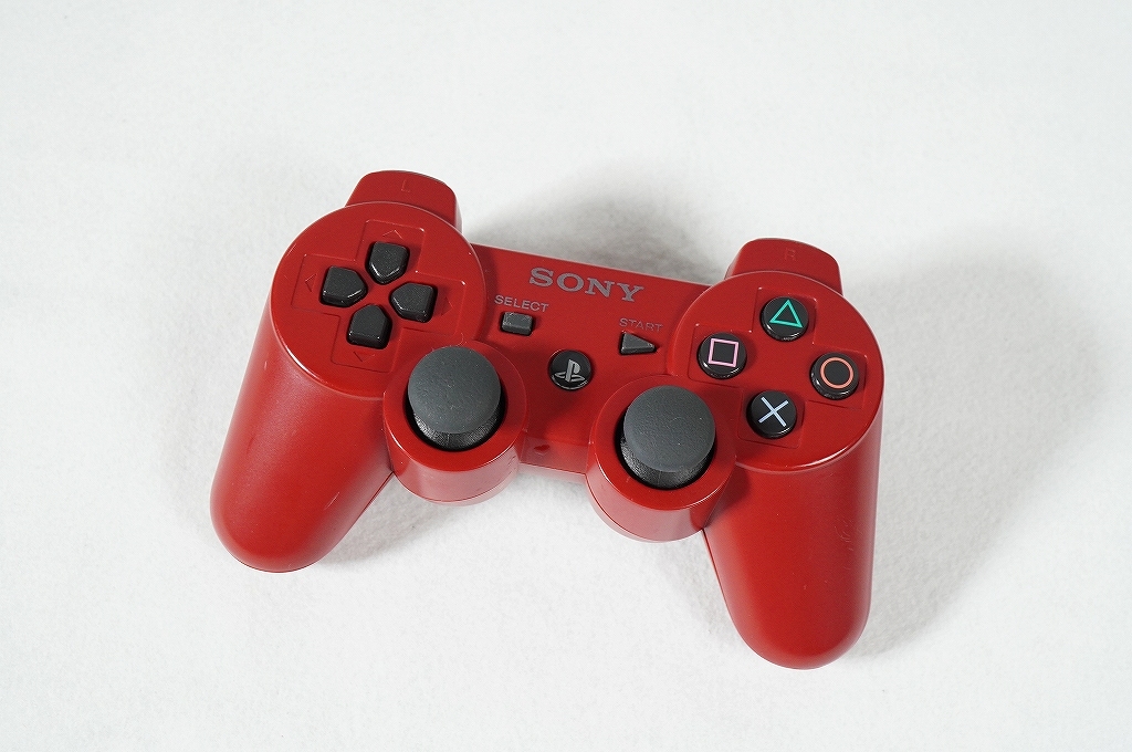 最大72%OFFクーポン 完動品 SONY PS3 コントローラー デュアルショック3 ディープレッド