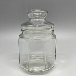 A473 昭和レトロ 保存瓶 ガラス瓶 蓋付き ビンテージ ガラス容器 駄菓子屋さん 駄菓子屋 アンティーク