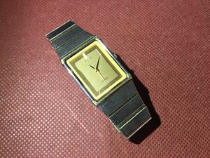 【ジャンク品】SEIKO セイコー ARC メンズ クォーツ時計　シルバー ゴールド　腕時計　スクエア
