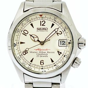 【1円スタート】【良品】 SEIKO セイコー 4S15-6000 アルピニスト SS 自動巻き メンズ 107503 腕時計