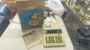 SHARP Compet cs-1630 printer attaching calculator Showa Retro treasure 