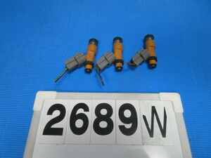 !2689W スズキ アルト 後期 HA24S HA24V 純正 インジェクター 噴射ノズル 噴射ポンプ 3本 