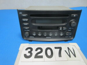 !3207W ファンカーゴ 前期 NCP NCP20 トヨタ純正 CD/カセットデッキ 86120-52090-C0 FH-M9696ZT