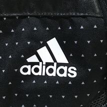 【美品】adidas アディダス ボストンバッグ 黒 ドッド柄 50×28×25㎝ 33L ショルダー ドラム バッグ 肩掛け 手持ち カバン スポーツ 旅行_画像5