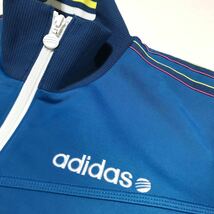 【美品】adidas アディダス ジャージ上下セット メンズ ジャケットS パンツM ブルー 3ストライプ セットアップ スポーツ ジム ウェア 正規_画像5