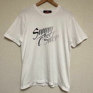 Sunny C Sider サニーシーサイダー サンダーボルト グラデーション ロゴTシャツ 半袖Tシャツ WH ホワイト 白 M