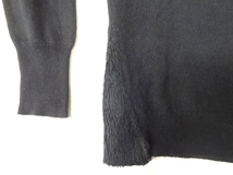 AUSTIN REED スコットランド製 カシミア 100％ 黒 ブラック Vネック ニット セーター ビンテージ 無地 レア サイズ 46 ユーロ リメイク 色_画像4