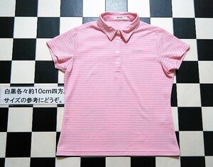 スリクソン ゴルフ 半袖 ポロシャツ L ピンク れ0993 レディース