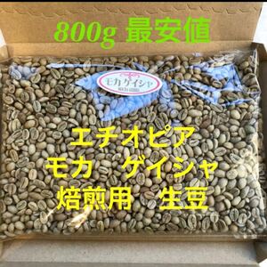 コーヒー豆 エチオピア モカ ゲイシャ 800g 焙煎用生豆 コーヒー豆 コーヒー生豆 珈琲 生豆