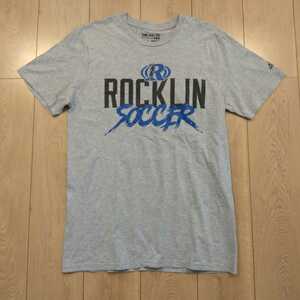 USA古着卸 Mサイズ adidas GO TO TEE アディダス ROCKLIN FC サッカー 両面プリント Tシャツ