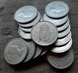 硬貨50コインセット イギリス シリング 1953年~1966年 英国 エリザベス女王50枚セット本物美物よろしくお願いします
