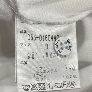 超キュート！ PEARLY GATES パーリーゲイツ 89 半袖 ポロシャツ 白 0サイズ レディース ゴルフウェア ○ 新規×の画像6