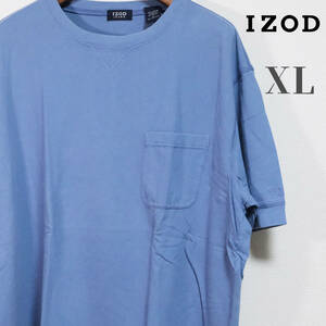 IZOD アイゾッド ビッグサイズ ポケットTシャツ XL サックス ポケT