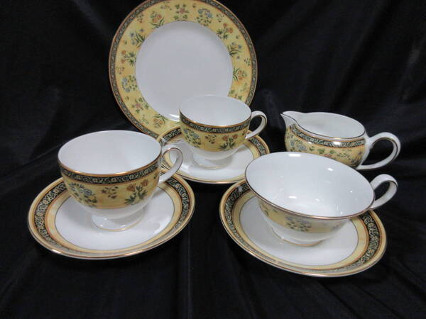 8点 ウェッジウッド インディア カップ&ソーサ プレート ミルクピッチャー Wedgwood INDIA