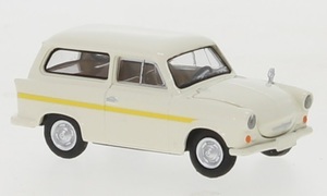 1/87 トラバント ステーションワゴン 白 ホワイト Brekina Trabant P 50 station wagon white yellow 1960 1:87 梱包サイズ60