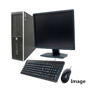  used personal computer Windows XP Pro 32Bit installing 17 type liquid crystal monitor set HP Compaq series Core i5/4G/ new goods SSD 240GB/DVD-ROM
