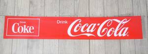 Coca-Cola/コカ・コーラ 看板/アクリル板 自動販売機/自販機 全長約90cm 広告/コレクション 片面看板/ボード 現状品 『ZJ615』