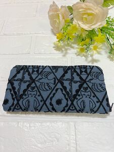 ミナペルホネン symphony ラウンドファスナー長財布ハンドメイド