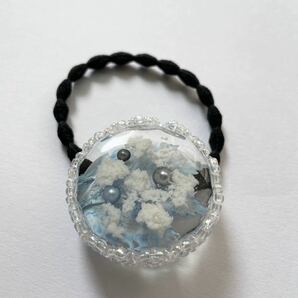 ヘアゴム パール ビーズ デザイン ヘアアクセサリー